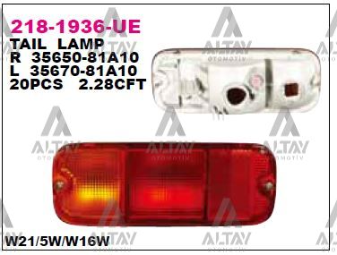 Suzuki Vitara Sol Aydınlatma 1998-2004 Suzuki Vitara Sol Aydınlatma 1998-2004